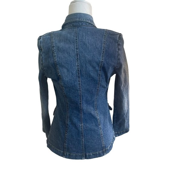 Mesmerize Jeans Embroidered Jean Jacket size small - Picture 4 of 8